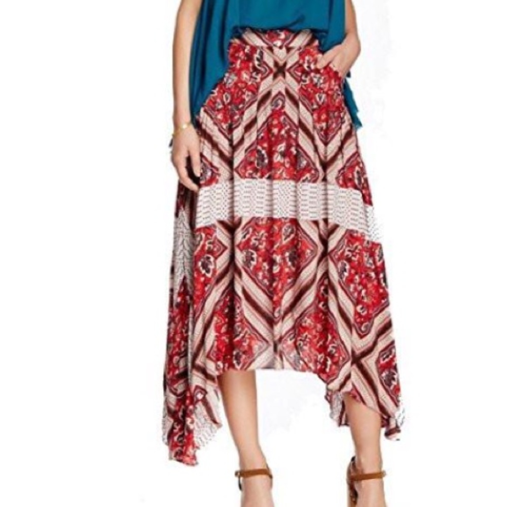 Free people printed skirt